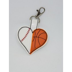 Baseball/Basketball Heart
